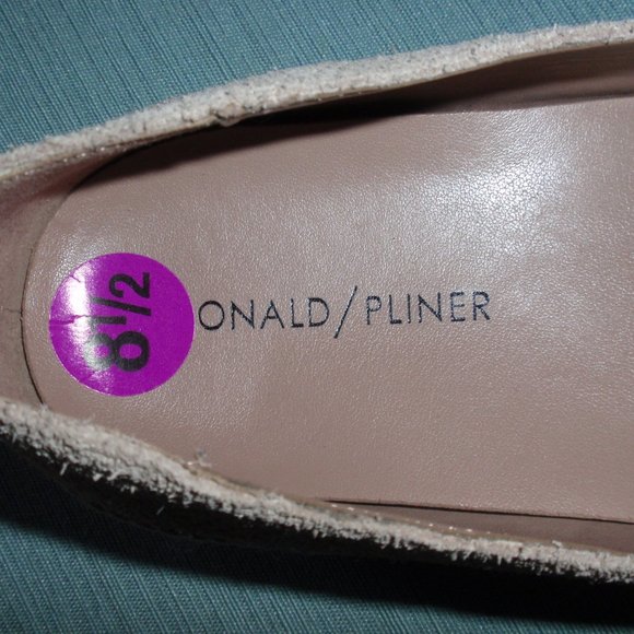 Donald Pliner Paryn Leather Tan Espadrilles Shoes Flats Slip Ons 8.5 - Picture 4 of 13